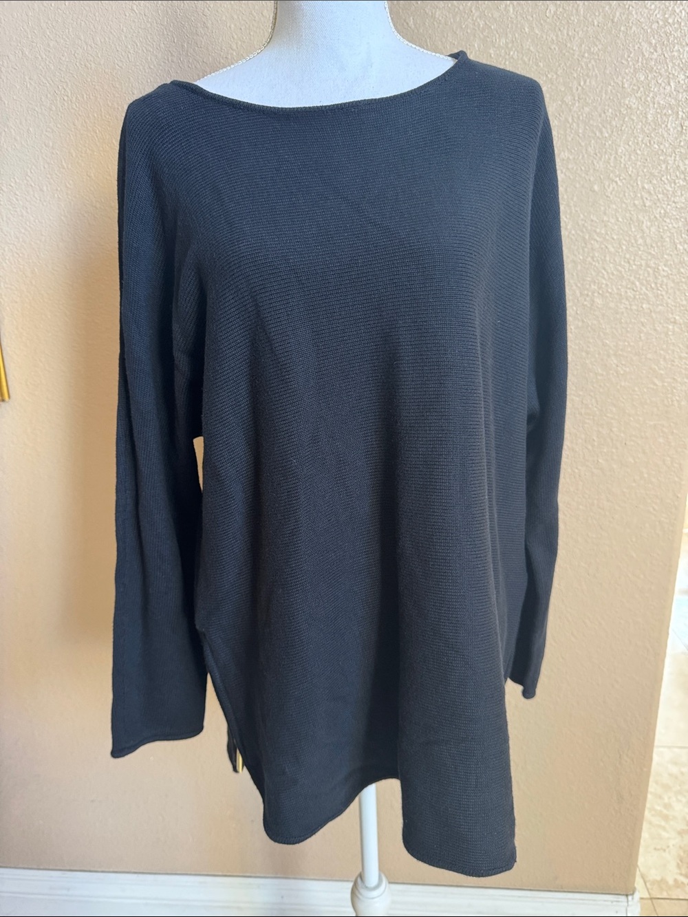 Michael Kors Women’s Black Knit Long-Sleeve Sweater - Size XL